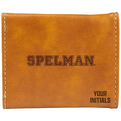 Brown Spelman College Jaguars Personalized Trifold Wallet