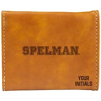 Brown Spelman College Jaguars Personalized Trifold Wallet