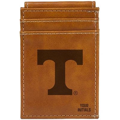 Brown Tennessee Volunteers Personalized Front Pocket Wallet