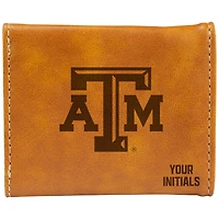 Brown Texas A&M Aggies Personalized Trifold Wallet