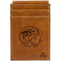 Brown Winston-Salem State Rams Personalized Front Pocket Wallet