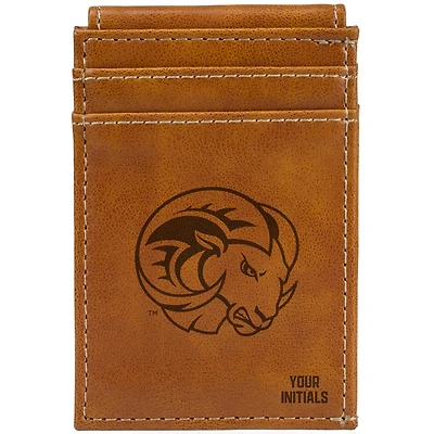 Brown Winston-Salem State Rams Personalized Front Pocket Wallet