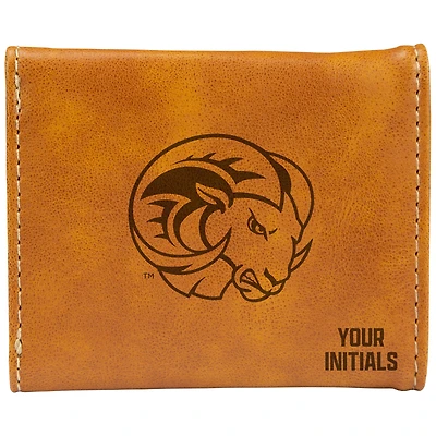 Brown Winston-Salem State Rams Personalized Trifold Wallet
