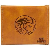 Brown Winston-Salem State Rams Personalized Trifold Wallet