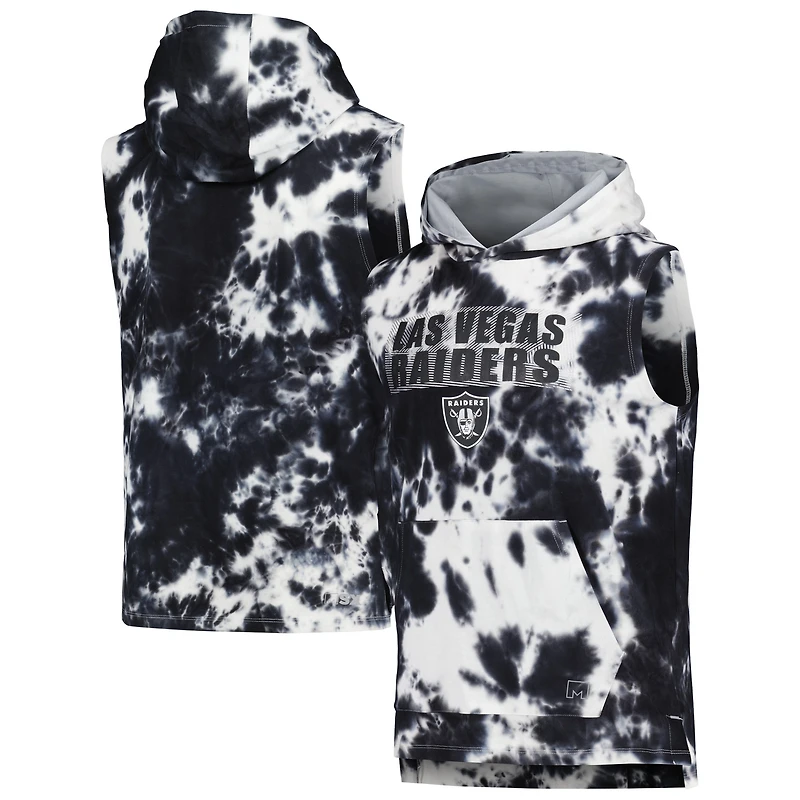 Men's MSX by Michael Strahan Black Las Vegas Raiders Resistance Sleeveless Pullover Hoodie