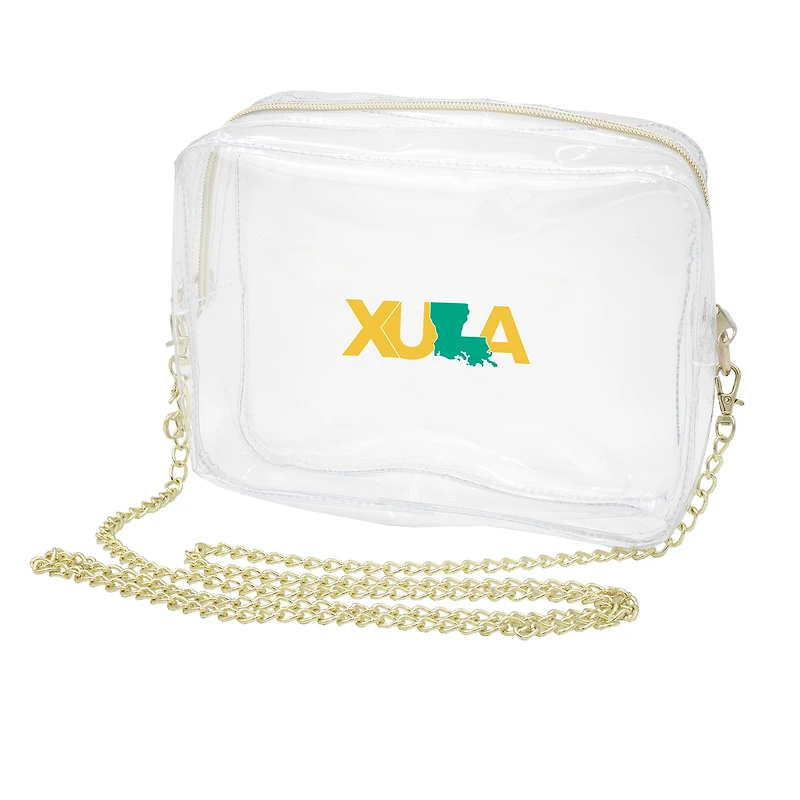 Xavier University of Louisiana Gold Rush Clear Camera Crossbody Bag