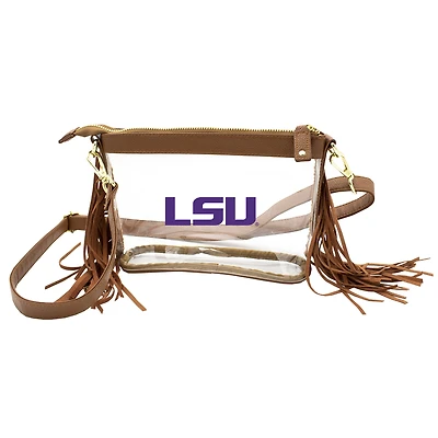 LSU Tigers Clear Western Crossbody Bag