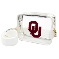 Oklahoma Sooners Clear Varsity Patch Camera Crossbody Bag