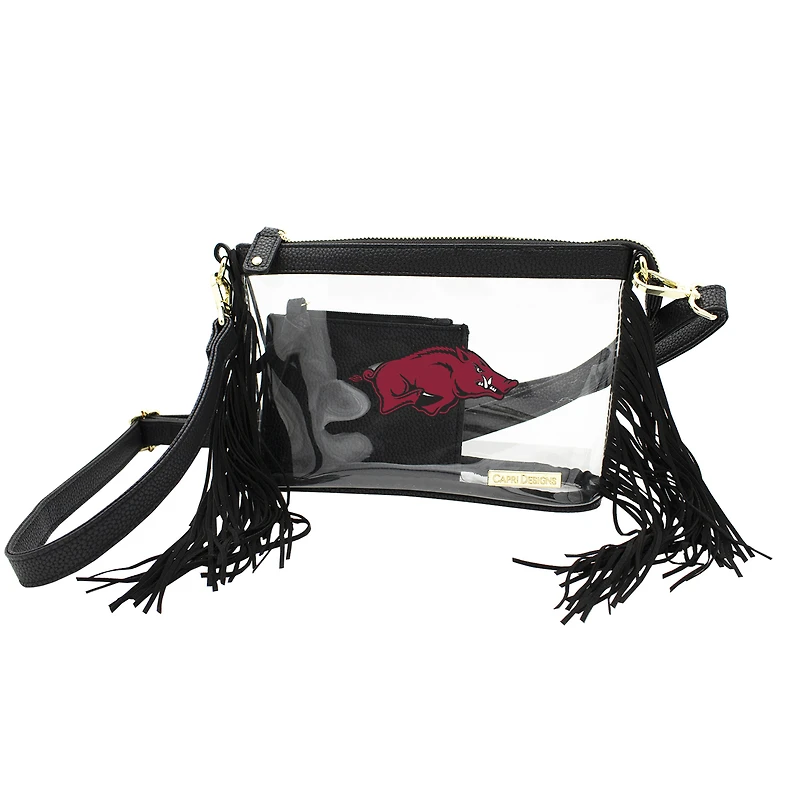 Arkansas Razorbacks Clear Western Crossbody Bag