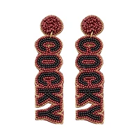 South Carolina Gamecocks Beaded Earrings