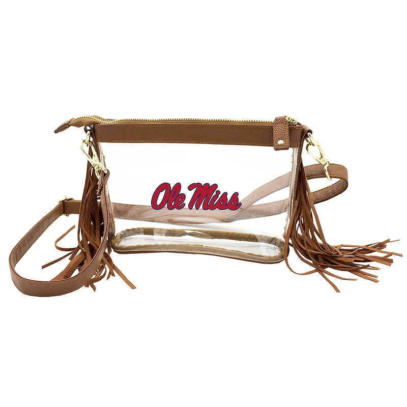 Ole Miss Rebels Clear Western Crossbody Bag
