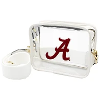 Alabama Crimson Tide Clear Varsity Patch Camera Crossbody Bag