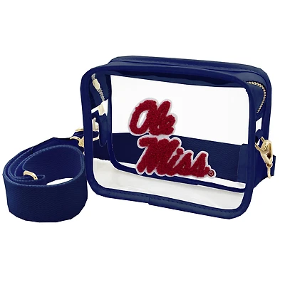 Ole Miss Rebels Clear Varsity Patch Camera Crossbody Bag