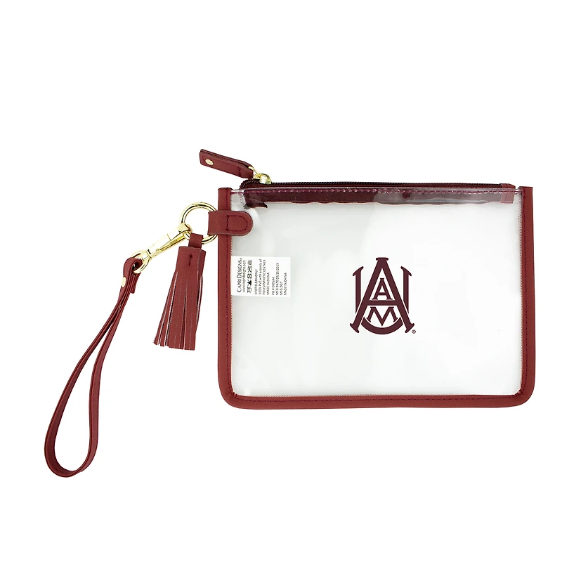 Alabama A&M Bulldogs Clear Wristlet
