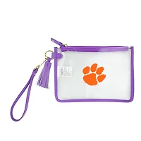 Clemson Tigers Clear Wristlet