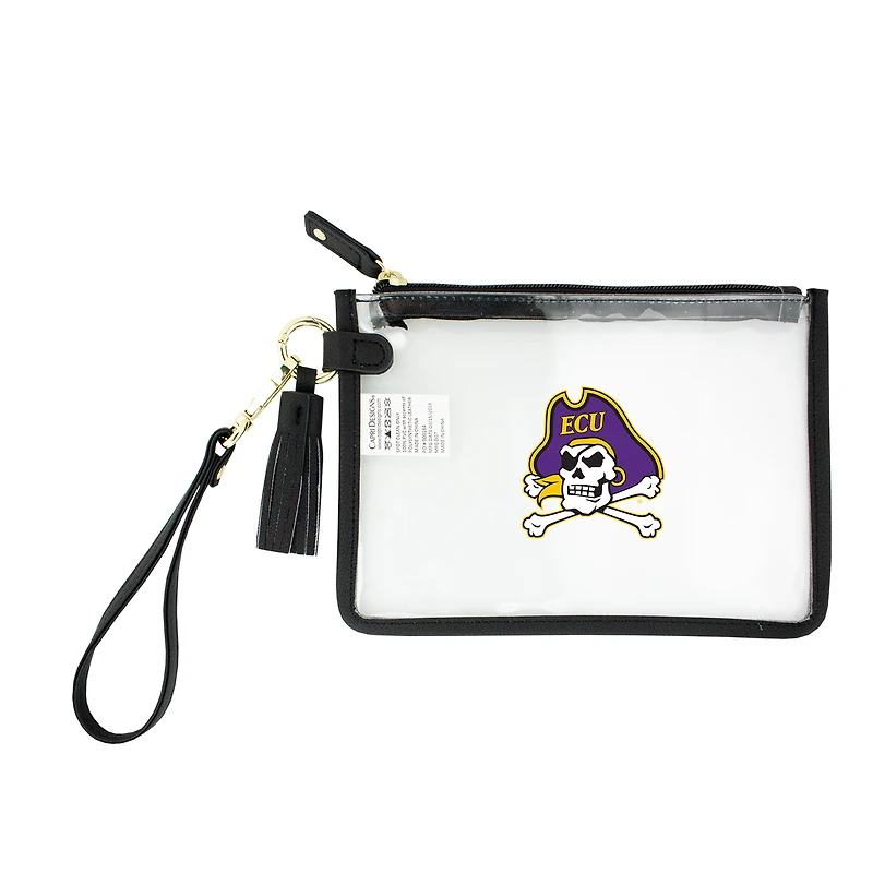 ECU Pirates Clear Wristlet