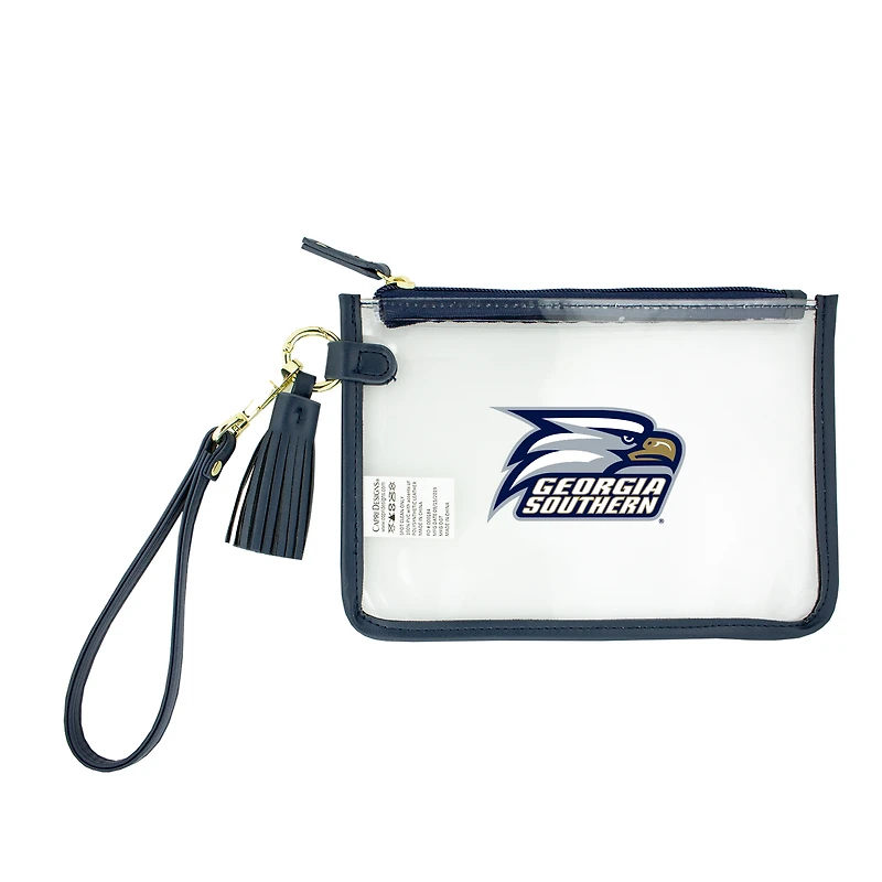 Georgia Southern Eagles Clear Wristlet