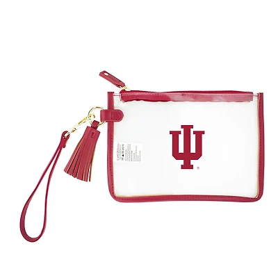 Indiana State Sycamores Clear Wristlet