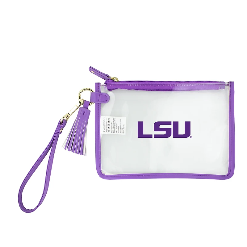 LSU Tigers Clear Wristlet