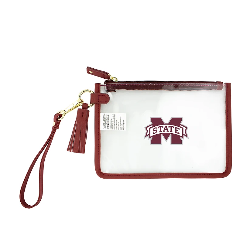 Mississippi State Bulldogs Clear Wristlet