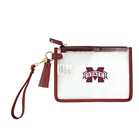 Mississippi State Bulldogs Clear Wristlet