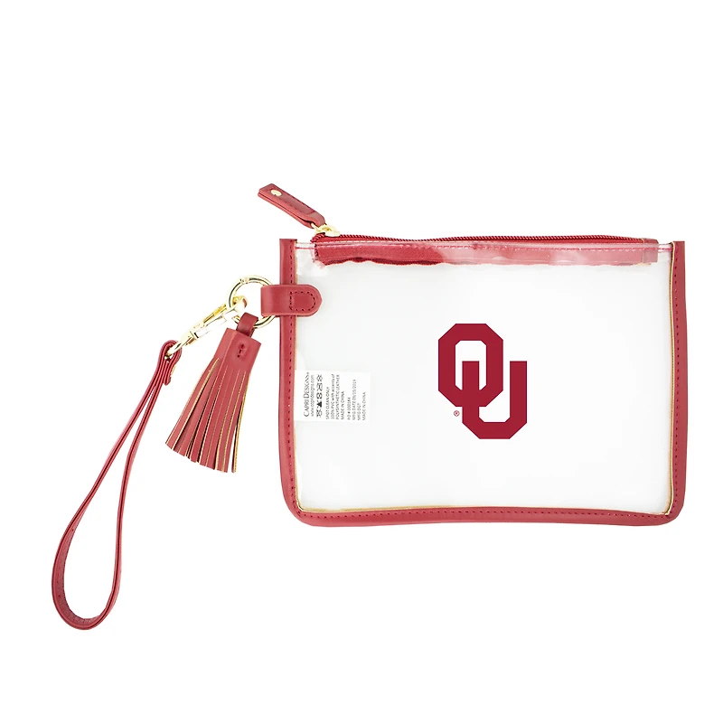 Oklahoma Sooners Clear Wristlet