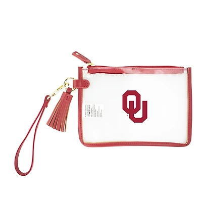 Oklahoma Sooners Clear Wristlet
