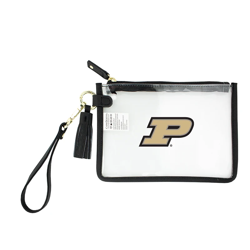 Purdue Boilermakers Clear Wristlet