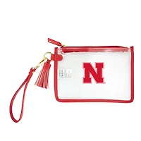 Nebraska Omaha Mavericks Clear Wristlet