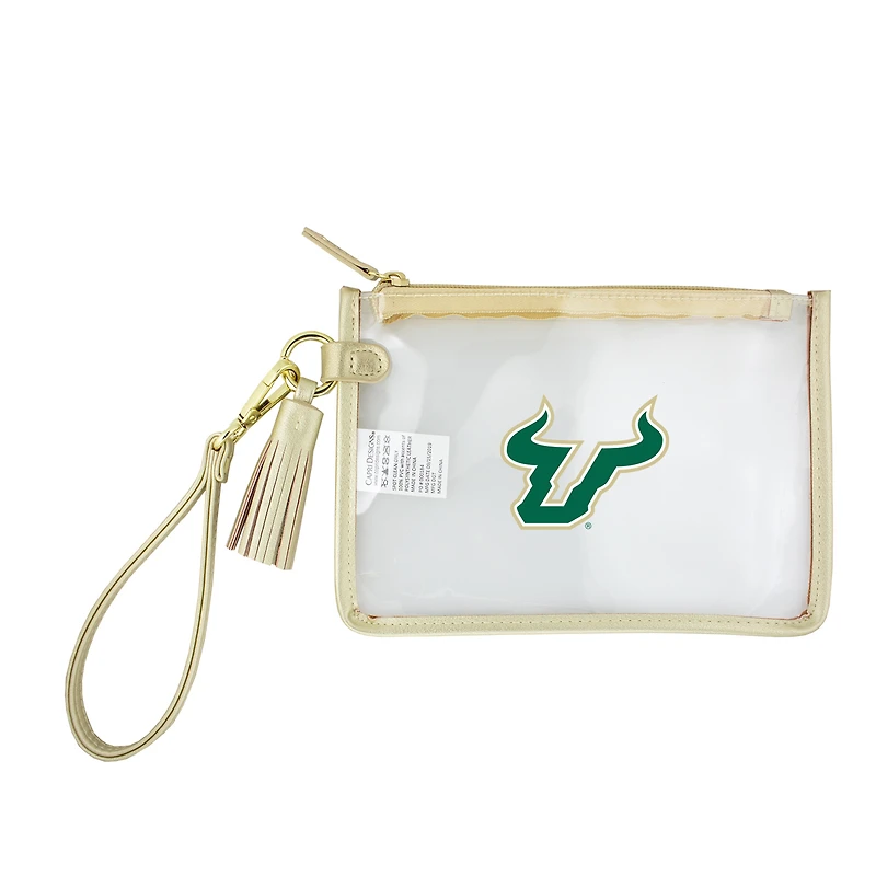 South Florida Bulls Clear Wristlet