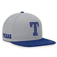 Men's Nike Gray/Royal Texas Rangers Primetime Pro Dri-FIT Snapback Hat