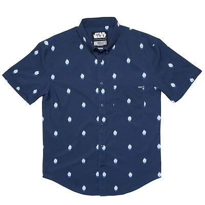 Unisex RSVLTS Navy Star Wars 12 Parsecs KUNUFLEX Button-Down Shirt