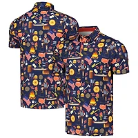 Unisex RSVLTS x Breakfast Balls Navy Parks and Recreation Ron Swanson's Polo of Greatness All-Day Polo