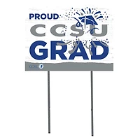 Central Connecticut State Blue Devils 18" x 24" Proud Graduate Yard Sign