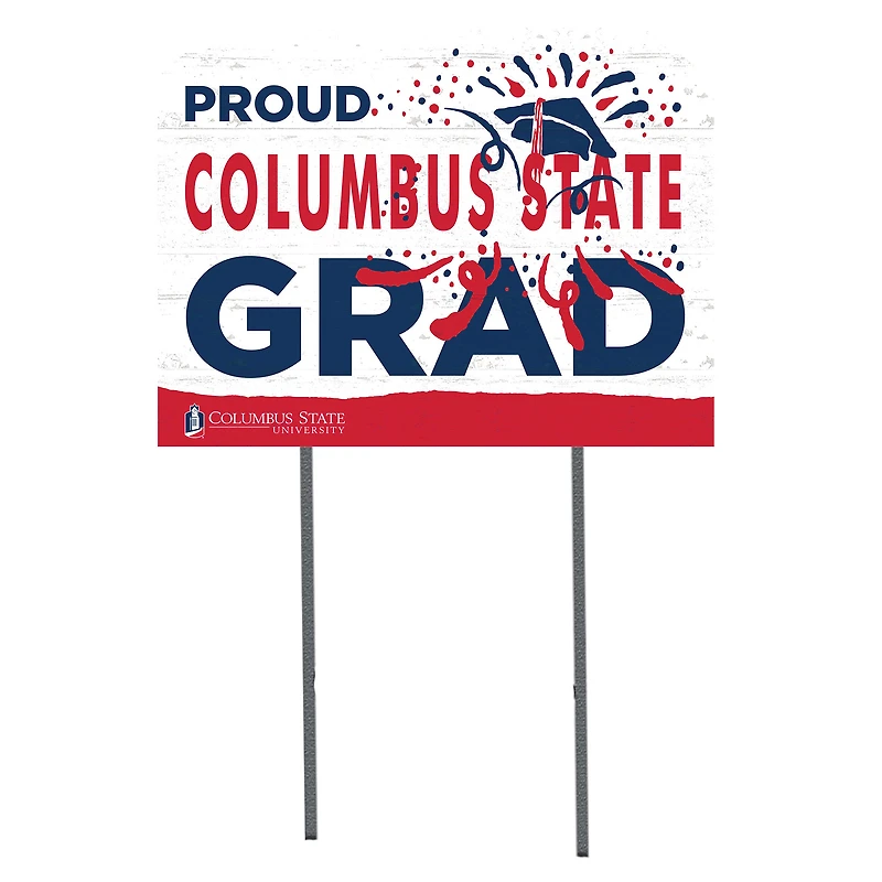 Columbus State Cougars 18" x 24" Proud Graduate Yard Sign