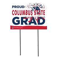 Columbus State Cougars 18" x 24" Proud Graduate Yard Sign