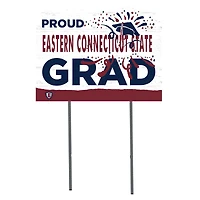 Eastern Connecticut State Warriors 18" x 24" Proud Graduate Yard Sign