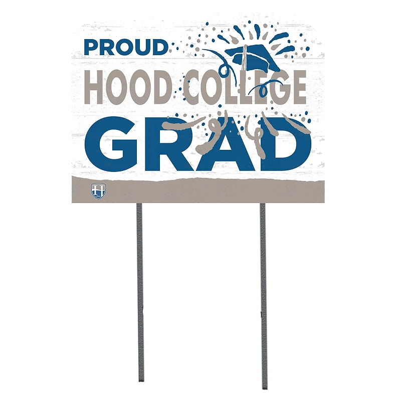 Hood College Blazers 18" x 24" Proud Graduate Yard Sign