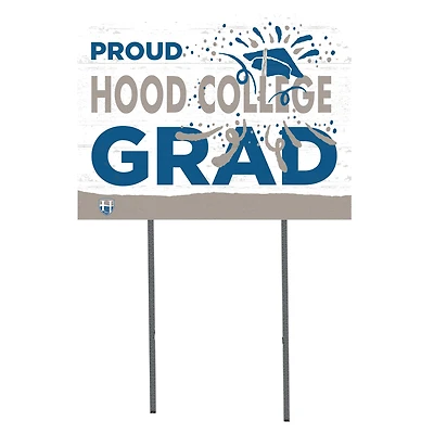 Hood College Blazers 18" x 24" Proud Graduate Yard Sign