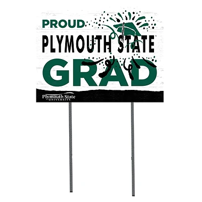 Plymouth State Panthers 18" x 24" Proud Graduate Yard Sign