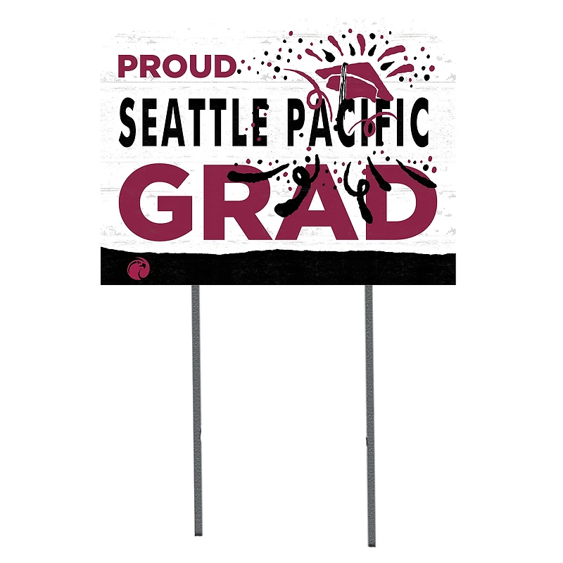 Seattle Pacific Falcons 18" x 24" Proud Graduate Yard Sign