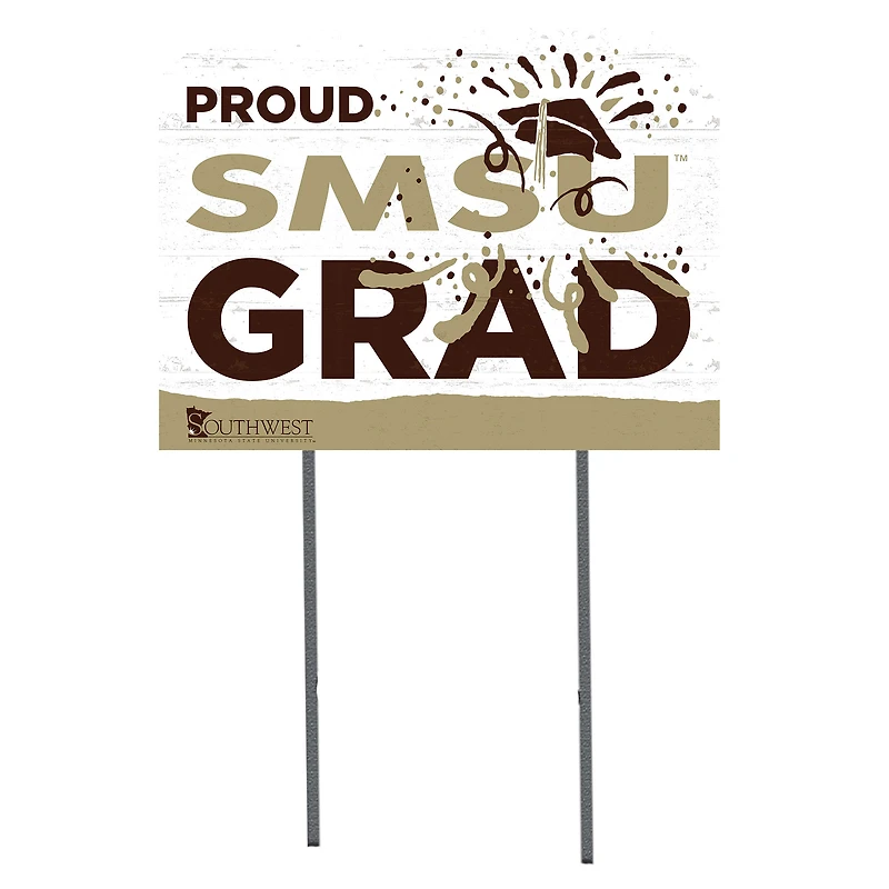 Southwest Minnesota State Mustangs 18" x 24" Proud Graduate Yard Sign