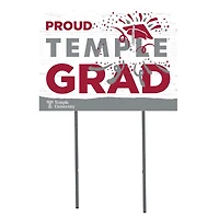 Temple Owls 18" x 24" Proud Graduate Yard Sign