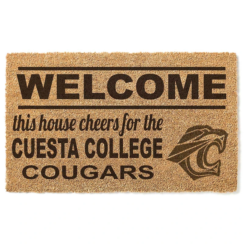 Cuesta College Cougars 18" x 30" Welcome Doormat