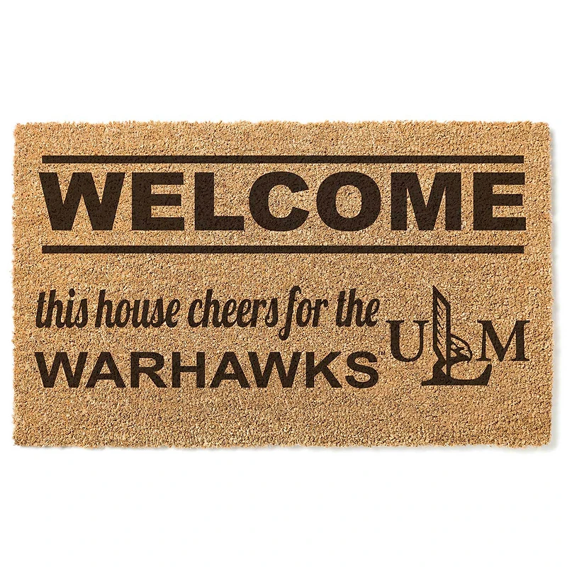 ULM Warhawks 18" x 30" Welcome Doormat