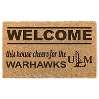 ULM Warhawks 18" x 30" Welcome Doormat