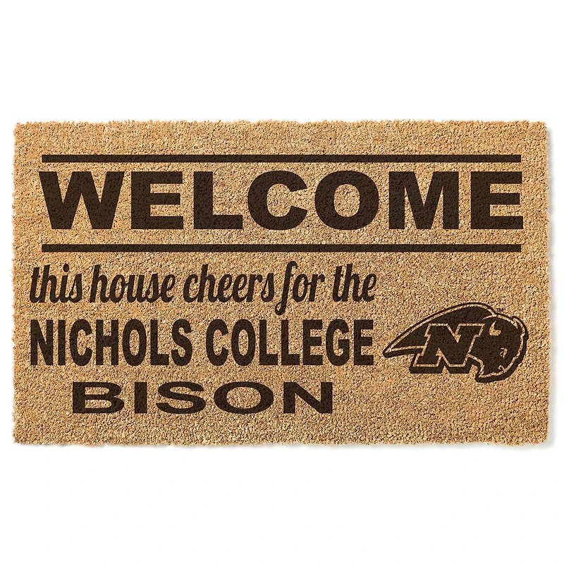 Nichols College Bison 18" x 30" Welcome Doormat