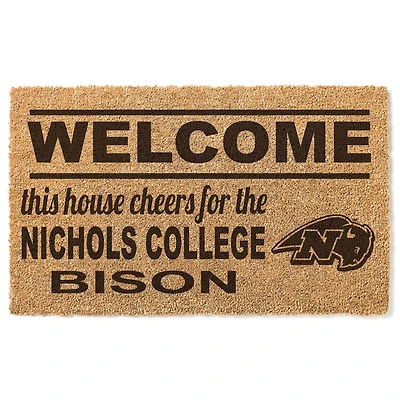 Nichols College Bison 18" x 30" Welcome Doormat