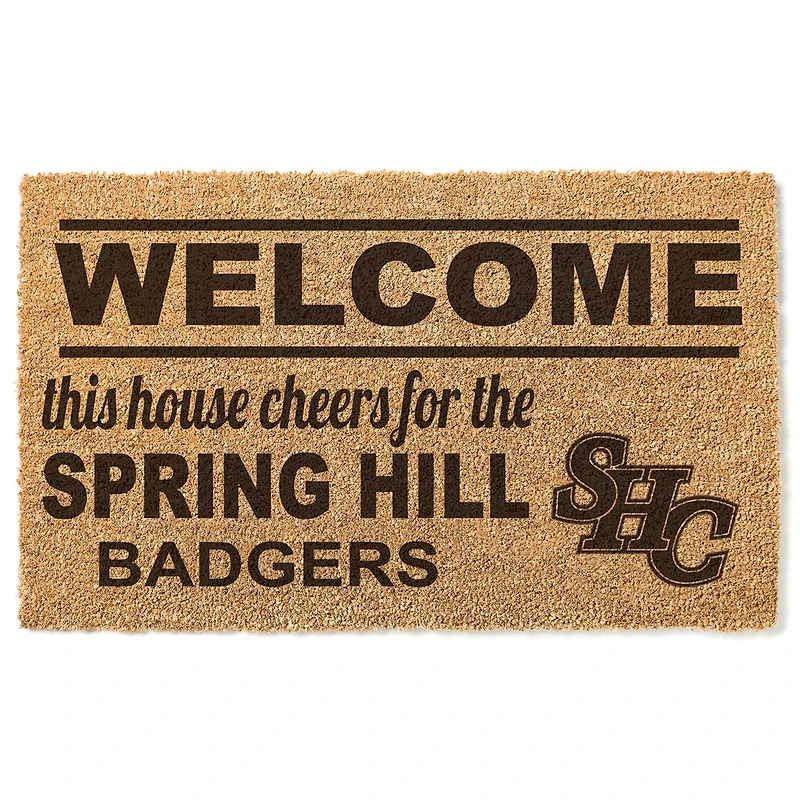 Spring Hill Badgers 18" x 30" Welcome Doormat