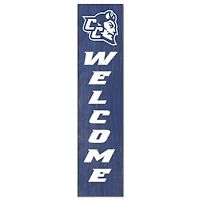 Central Connecticut State Blue Devils 12" x 48" Welcome Outdoor Leaner